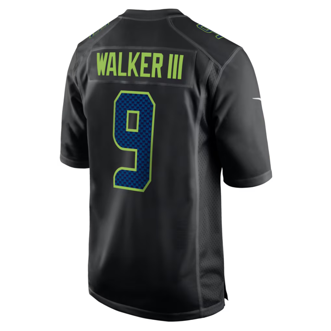 Camisa NFL Seattle Seahawks Vapor Limited Black Carbon Patch Super Bowl LX
