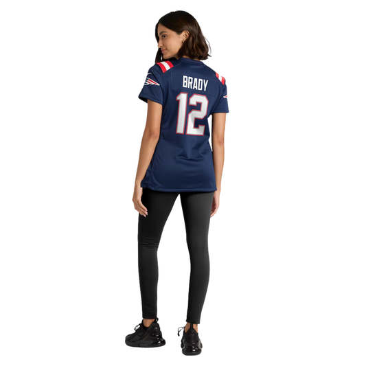 Camisa NFL Feminina New England Patriots Vapor Limited Navy