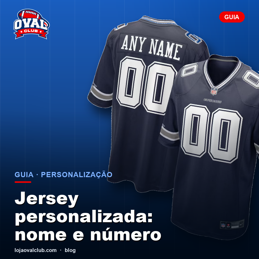 Jersey personalizada com nome e número