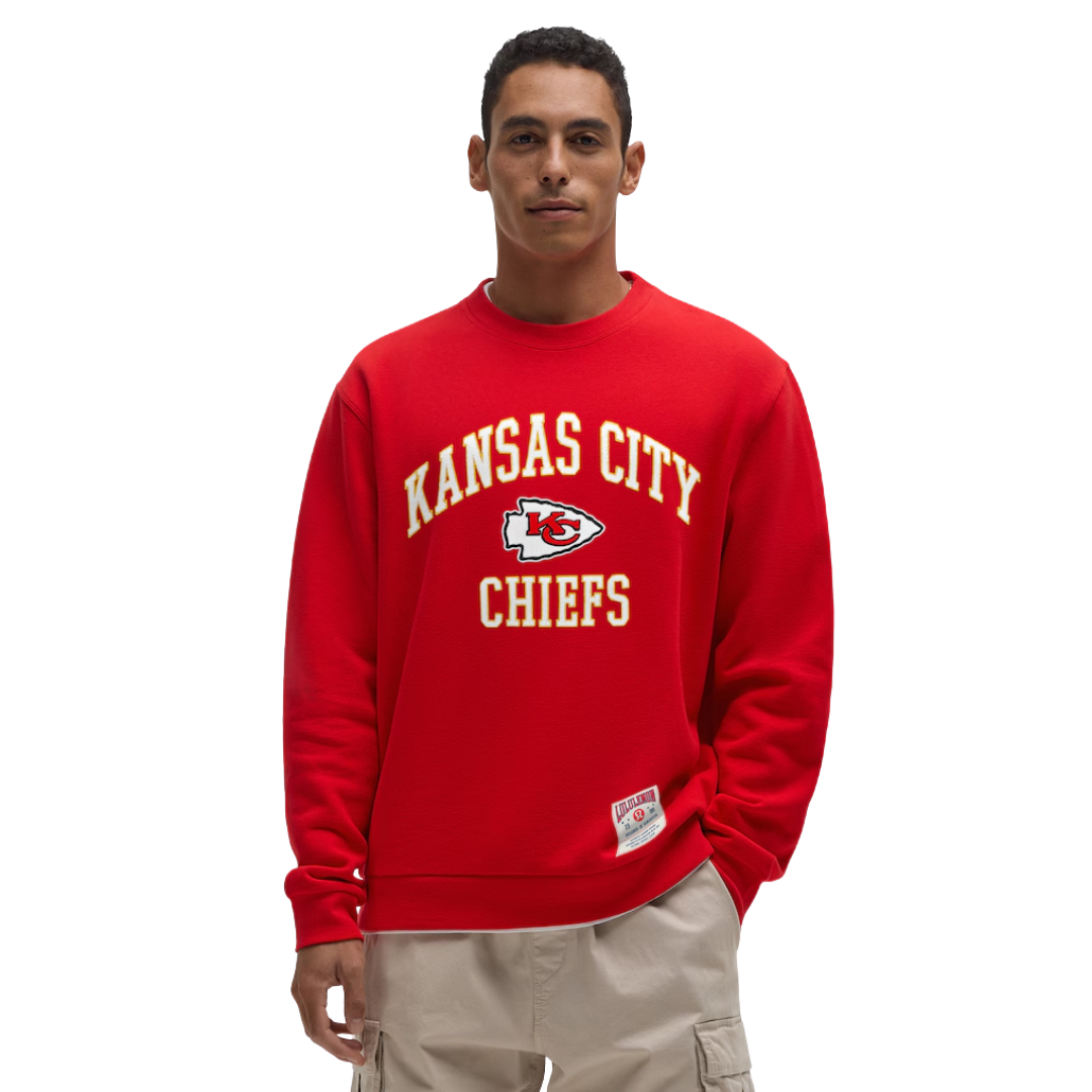 Blusa Moletom NFL Kansas City Chiefs True Red Gola Redonda
