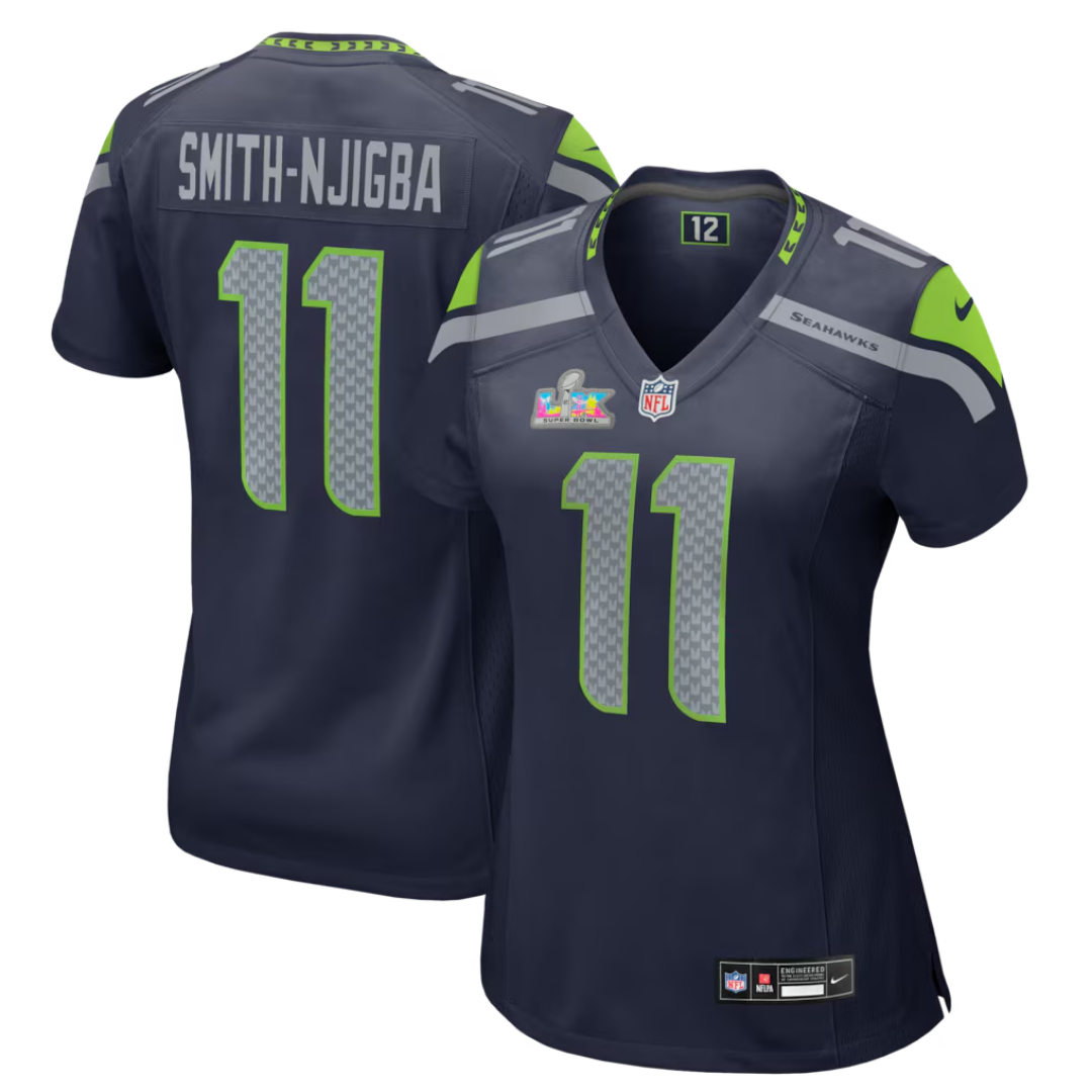 Camisa NFL Feminina Seattle Seahawks Vapor Limited Patch Super Bowl LX
