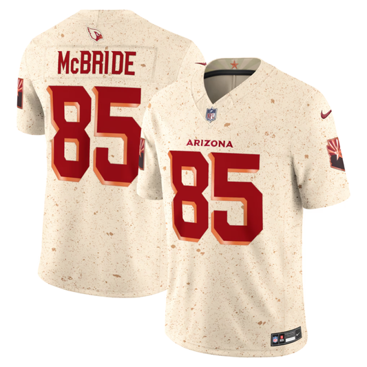 Camisa NFL Arizona Cardinals Coleção Rivalries 2025 Limited Beige