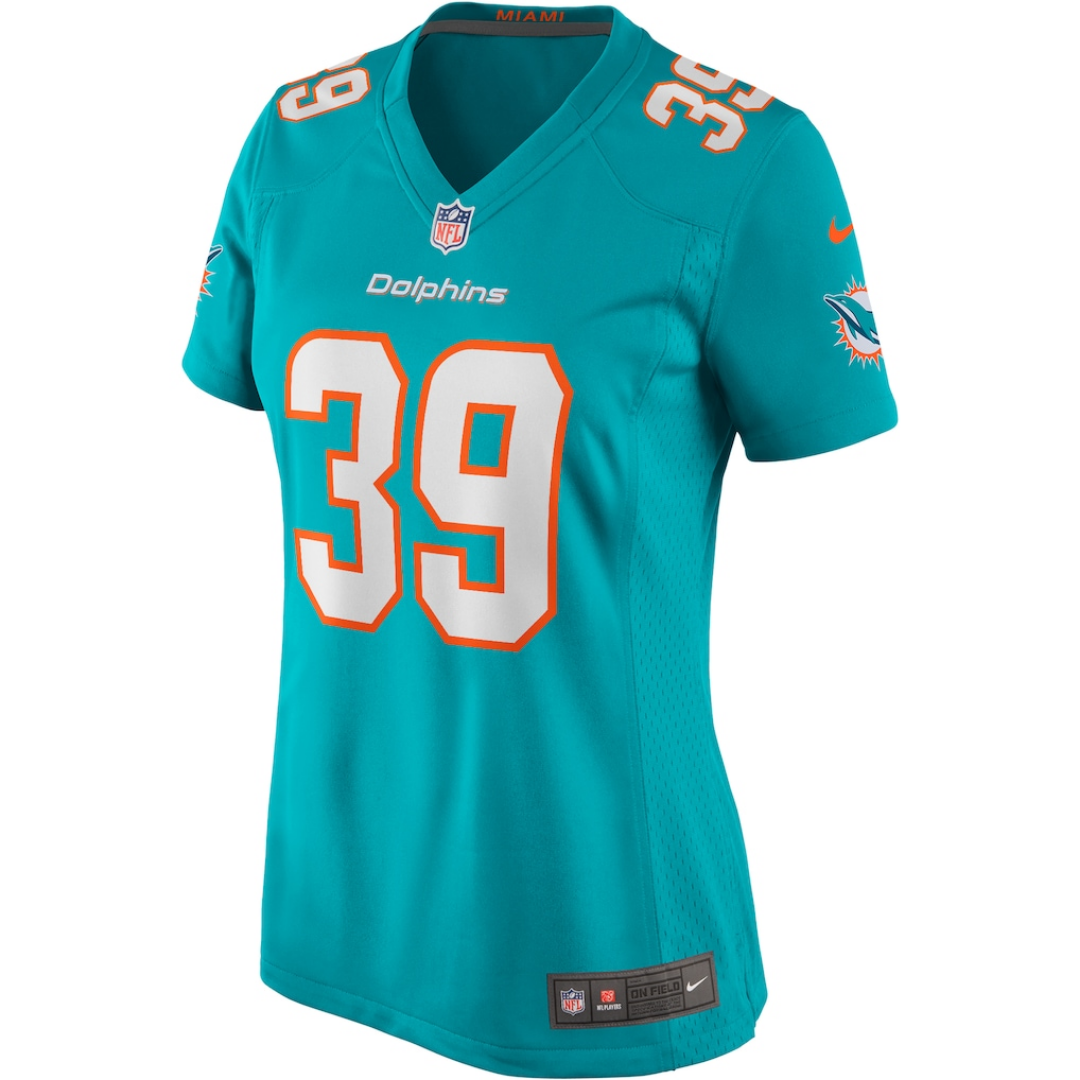 Camisa NFL Feminina Miami Dolphins Vapor Limited Aqua