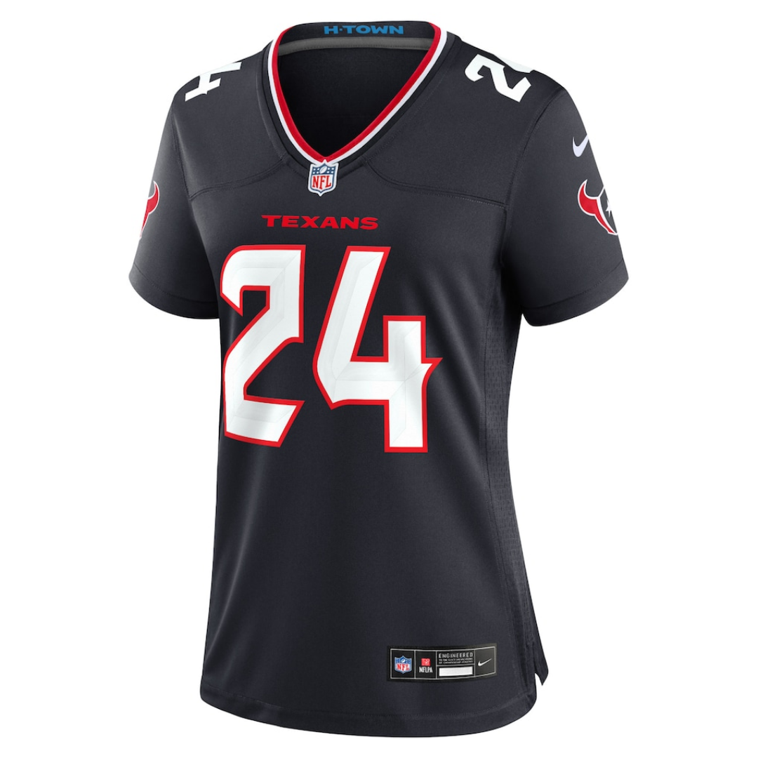 Camisa NFL Feminina Houston Texans Vapor Limited Black