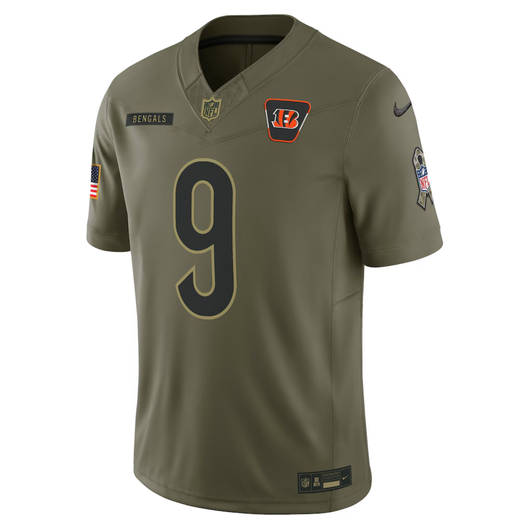 Camisa NFL Cincinnati Bengals Salute to Service Olive