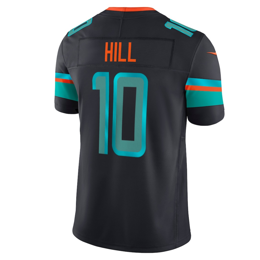Camisa NFL Miami Dolphins Coleção Rivalries 2025 Limited Pitch Blue
