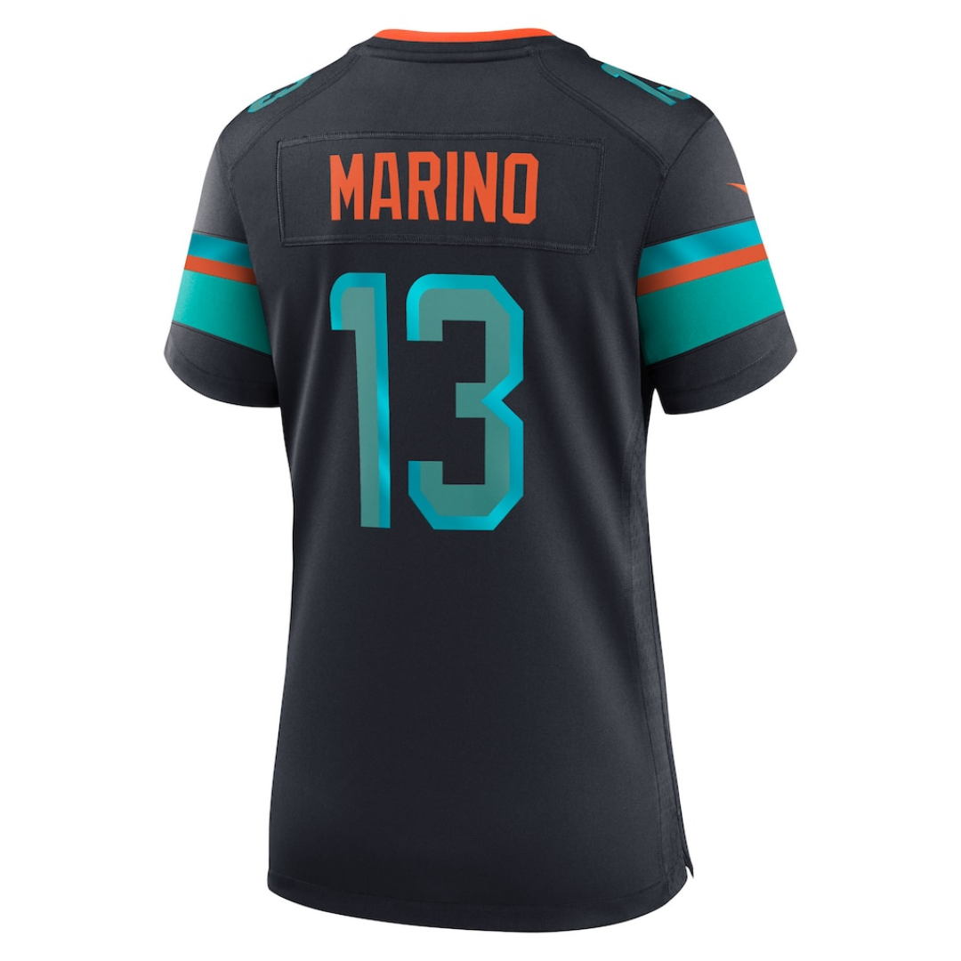 Camisa NFL Miami Dolphins Feminina Coleção Rivalries 2025 Pitch Blue
