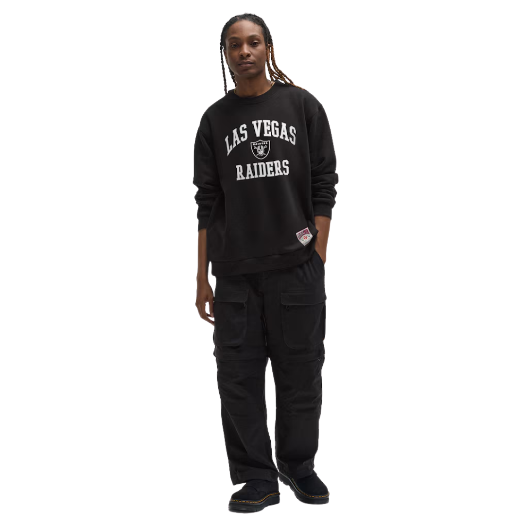 Blusa Moletom NFL Vegas Raiders Black Steady Gola Redonda