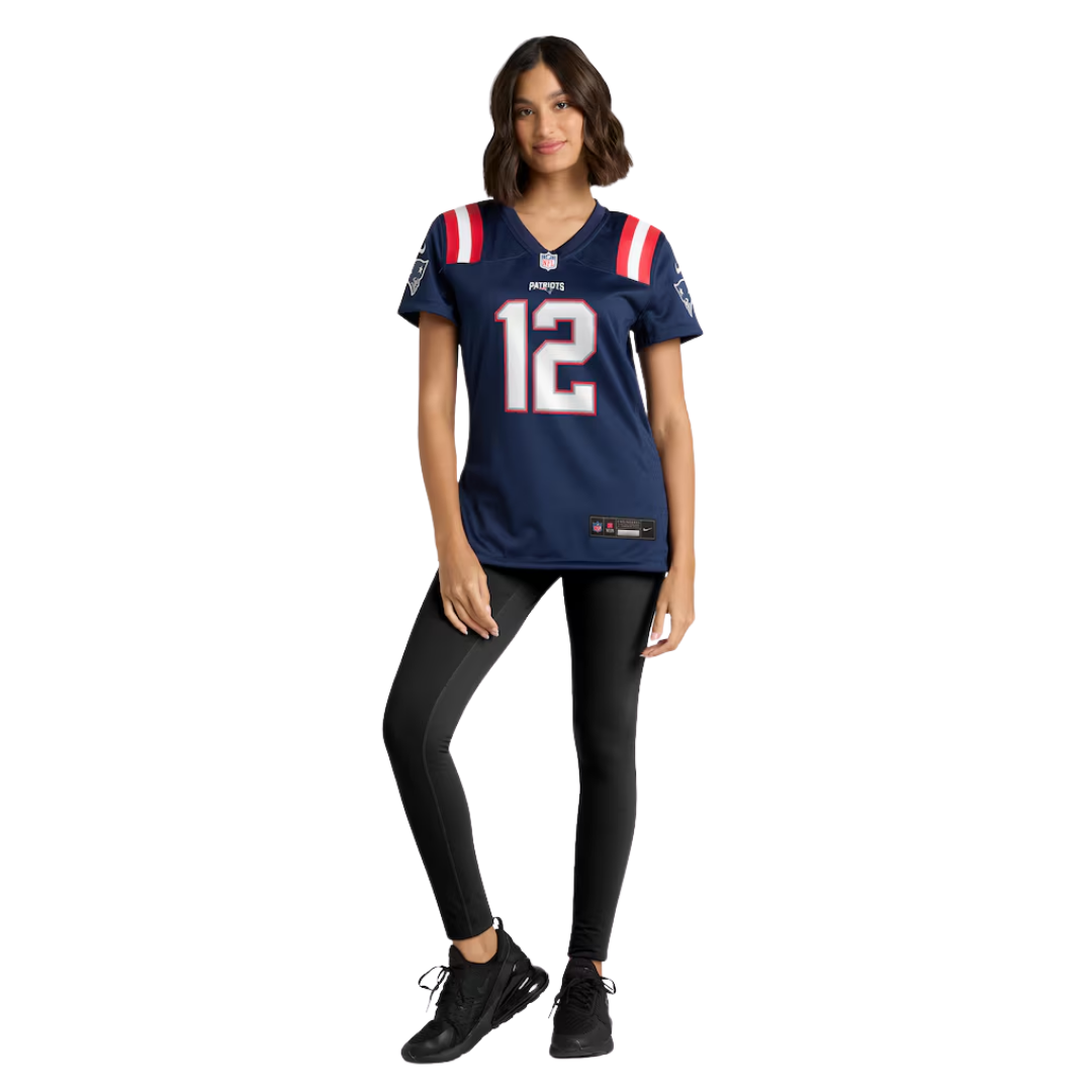 Camisa NFL Feminina  New England Patriots Vapor Limited Navy