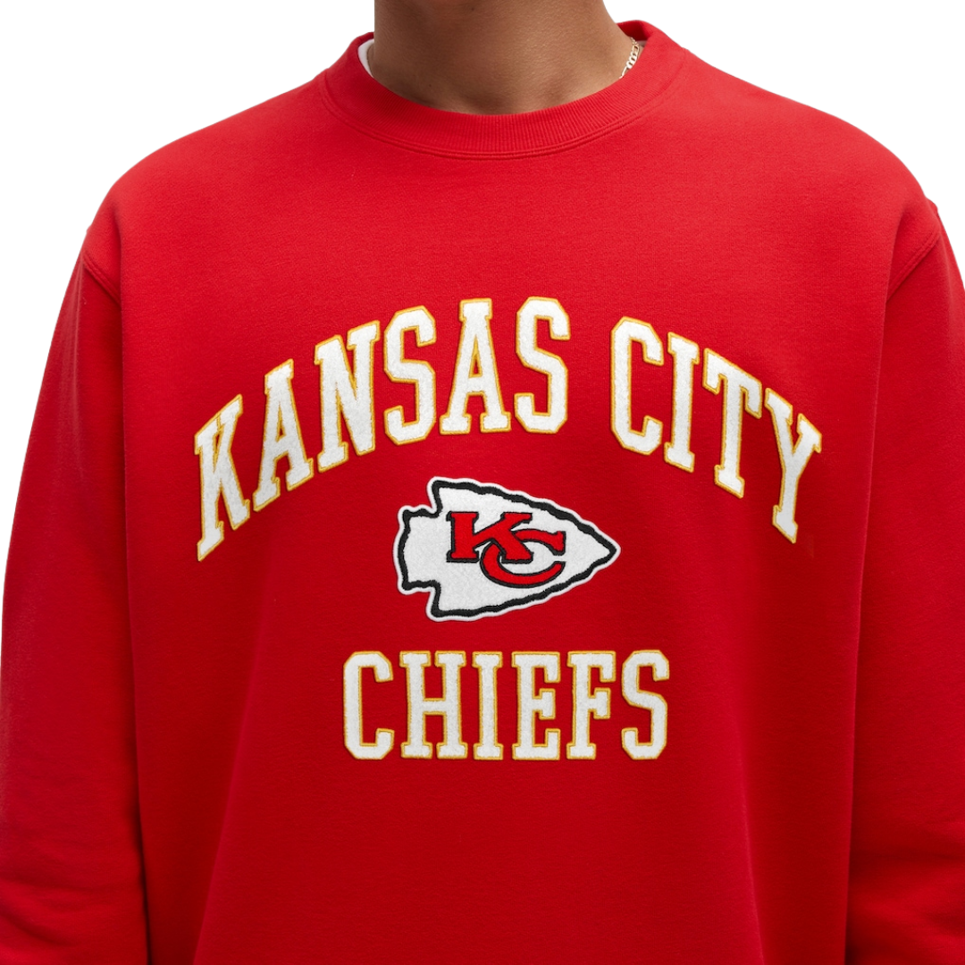 Blusa Moletom NFL Kansas City Chiefs True Red Gola Redonda