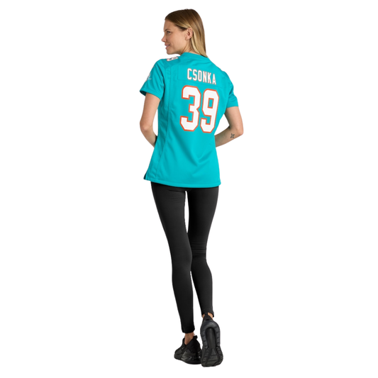 Camisa NFL Feminina Miami Dolphins Vapor Limited Aqua
