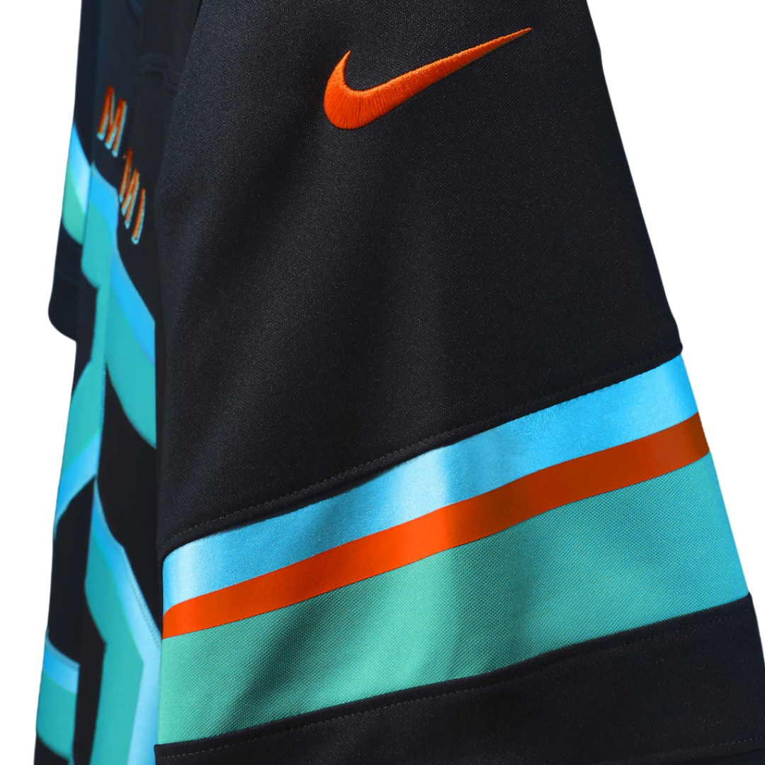 Camisa NFL Miami Dolphins Coleção Rivalries 2025 Limited Pitch Blue