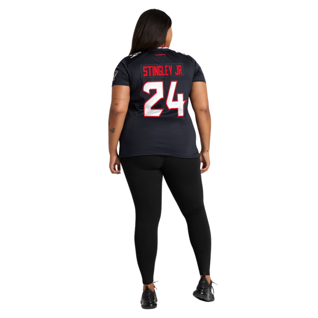 Camisa NFL Feminina Houston Texans Vapor Limited Black